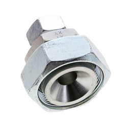 18L & 42L Zink plated Steel Straight Cutting Fitting with Swivel 160 bar ISO 8434-1