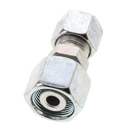 10S & 14S Zink plated Steel Straight Cutting Fitting with Swivel 630 bar ISO 8434-1
