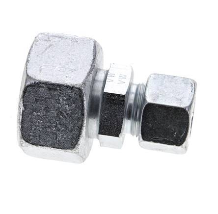 16S & 30S Zink plated Steel Straight Cutting Fitting with Swivel 400 bar ISO 8434-1