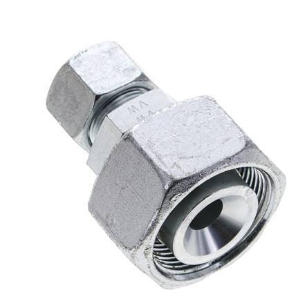 16S & 30S Zink plated Steel Straight Cutting Fitting with Swivel 400 bar ISO 8434-1