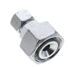 16S & 30S Zink plated Steel Straight Cutting Fitting with Swivel 400 bar ISO 8434-1