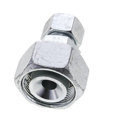 16S & 30S Zink plated Steel Straight Cutting Fitting with Swivel 400 bar ISO 8434-1