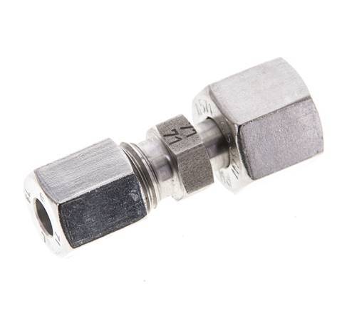 6L & 8L Stainless Steel Straight Cutting Fitting with Swivel 315 bar ISO 8434-1
