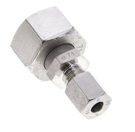 6L & 15L Stainless Steel Straight Cutting Fitting with Swivel 315 bar ISO 8434-1