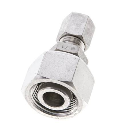 6L & 15L Stainless Steel Straight Cutting Fitting with Swivel 315 bar ISO 8434-1
