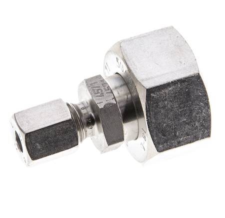 6L & 18L Stainless Steel Straight Cutting Fitting with Swivel 315 bar ISO 8434-1