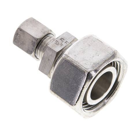 8L & 22L Stainless Steel Straight Cutting Fitting with Swivel 160 bar ISO 8434-1