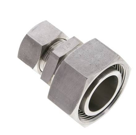 18L & 35L Stainless Steel Straight Cutting Fitting with Swivel 160 bar ISO 8434-1