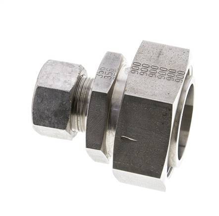 18L & 42L Stainless Steel Straight Cutting Fitting with Swivel 160 bar ISO 8434-1
