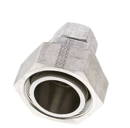 18L & 42L Stainless Steel Straight Cutting Fitting with Swivel 160 bar ISO 8434-1