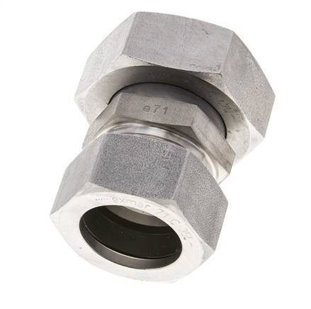 35L & 42L Stainless Steel Straight Cutting Fitting with Swivel 160 bar ISO 8434-1