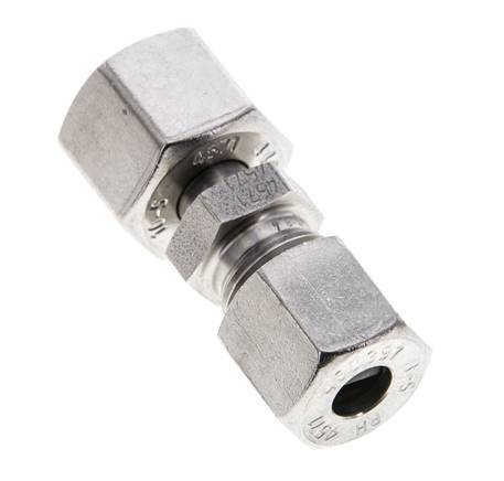 8S & 10S Stainless Steel Straight Cutting Fitting with Swivel 630 bar ISO 8434-1
