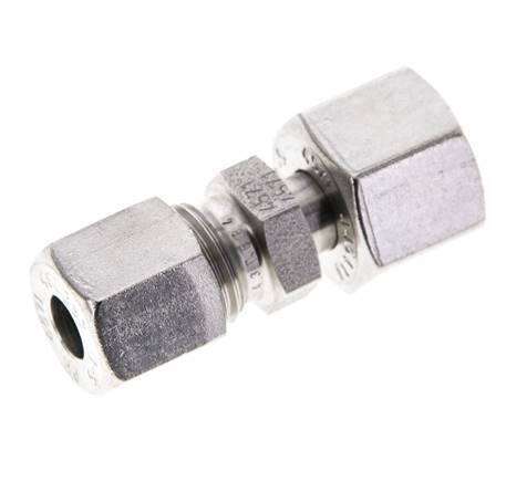 8S & 10S Stainless Steel Straight Cutting Fitting with Swivel 630 bar ISO 8434-1