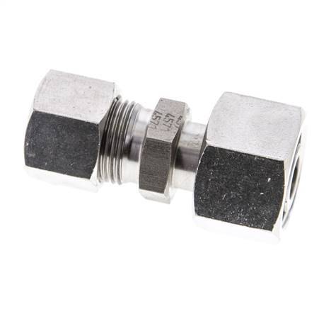 12S & 16S Stainless Steel Straight Cutting Fitting with Swivel 400 bar ISO 8434-1