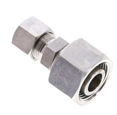 12S & 20S Stainless Steel Straight Cutting Fitting with Swivel 400 bar ISO 8434-1