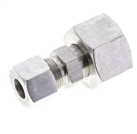 12S & 20S Stainless Steel Straight Cutting Fitting with Swivel 400 bar ISO 8434-1