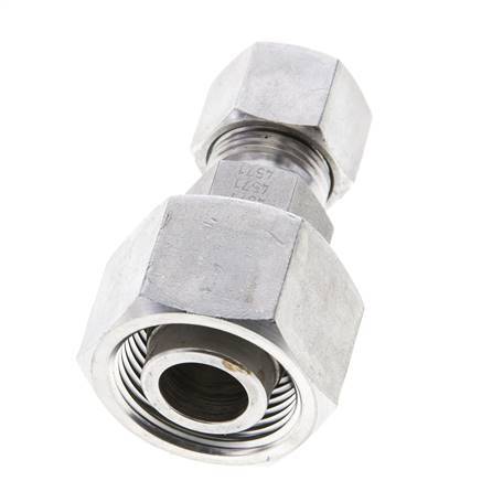 12S & 20S Stainless Steel Straight Cutting Fitting with Swivel 400 bar ISO 8434-1