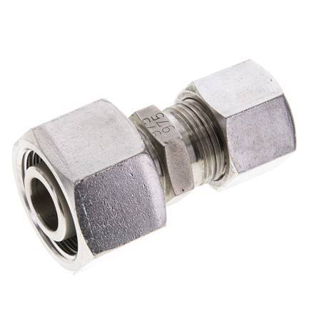 14S & 20S Stainless Steel Straight Cutting Fitting with Swivel 400 bar ISO 8434-1
