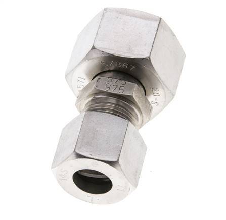 14S & 20S Stainless Steel Straight Cutting Fitting with Swivel 400 bar ISO 8434-1