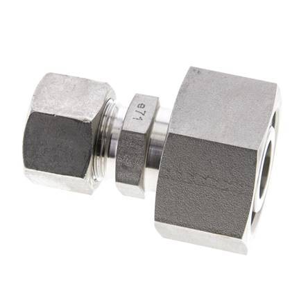 16S & 25S Stainless Steel Straight Cutting Fitting with Swivel 400 bar ISO 8434-1