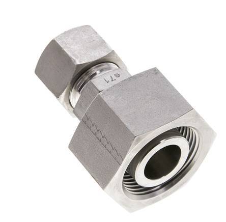 16S & 25S Stainless Steel Straight Cutting Fitting with Swivel 400 bar ISO 8434-1