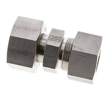 25S & 30S Stainless Steel Straight Cutting Fitting with Swivel 400 bar ISO 8434-1