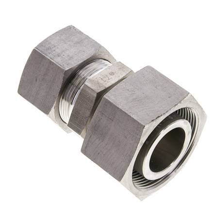 30S & 38S Stainless Steel Straight Cutting Fitting with Swivel 315 bar ISO 8434-1
