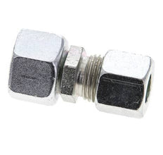 10L & 12L Zink plated Steel Straight Cutting Fitting with Swivel 315 bar NBR O-ring Sealing Cone ISO 8434-1 [2 Pieces]