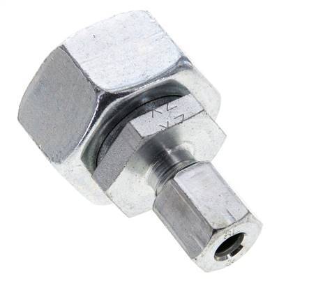 6L & 18L Zink plated Steel Straight Cutting Fitting with Swivel 315 bar NBR O-ring Sealing Cone ISO 8434-1