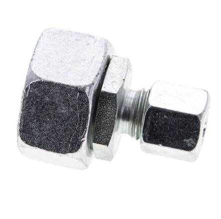 8L & 18L Zink plated Steel Straight Cutting Fitting with Swivel 315 bar NBR O-ring Sealing Cone ISO 8434-1