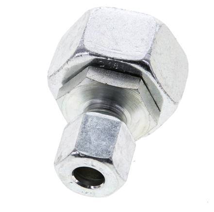 8L & 18L Zink plated Steel Straight Cutting Fitting with Swivel 315 bar NBR O-ring Sealing Cone ISO 8434-1
