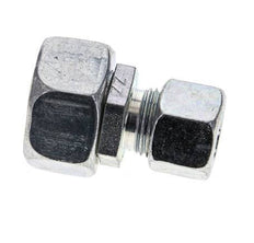 12L & 18L Zink plated Steel Straight Cutting Fitting with Swivel 315 bar NBR O-ring Sealing Cone ISO 8434-1