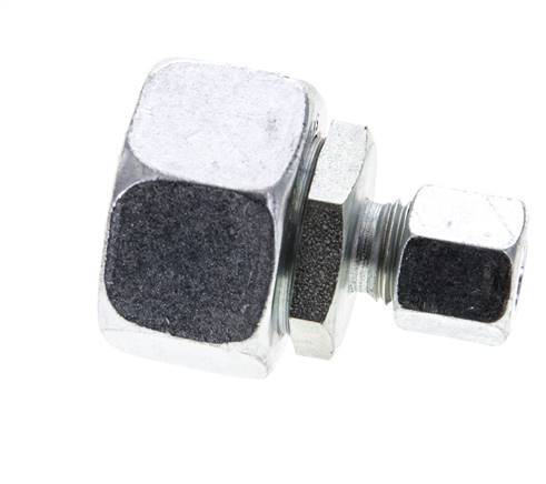 8L & 22L Zink plated Steel Straight Cutting Fitting with Swivel 160 bar NBR O-ring Sealing Cone ISO 8434-1