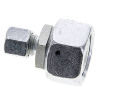 8L & 22L Zink plated Steel Straight Cutting Fitting with Swivel 160 bar NBR O-ring Sealing Cone ISO 8434-1