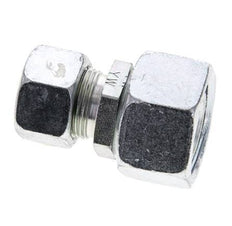 15L & 22L Zink plated Steel Straight Cutting Fitting with Swivel 160 bar NBR O-ring Sealing Cone ISO 8434-1