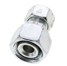 15L & 22L Zink plated Steel Straight Cutting Fitting with Swivel 160 bar NBR O-ring Sealing Cone ISO 8434-1