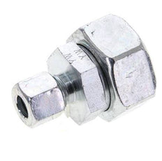 10L & 28L Zink plated Steel Straight Cutting Fitting with Swivel 160 bar NBR O-ring Sealing Cone ISO 8434-1