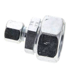 10L & 28L Zink plated Steel Straight Cutting Fitting with Swivel 160 bar NBR O-ring Sealing Cone ISO 8434-1