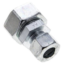 15L & 28L Zink plated Steel Straight Cutting Fitting with Swivel 160 bar NBR O-ring Sealing Cone ISO 8434-1