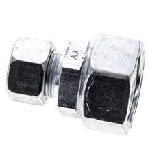 15L & 28L Zink plated Steel Straight Cutting Fitting with Swivel 160 bar NBR O-ring Sealing Cone ISO 8434-1