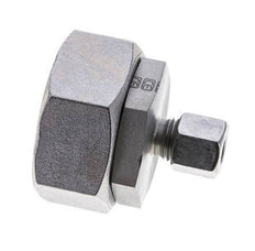 8L & 35L Zink plated Steel Straight Cutting Fitting with Swivel 160 bar NBR O-ring Sealing Cone ISO 8434-1