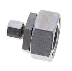 10L & 35L Zink plated Steel Straight Cutting Fitting with Swivel 160 bar NBR O-ring Sealing Cone ISO 8434-1