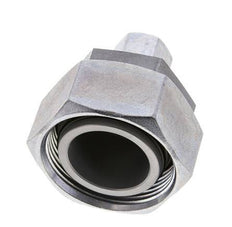 10L & 35L Zink plated Steel Straight Cutting Fitting with Swivel 160 bar NBR O-ring Sealing Cone ISO 8434-1
