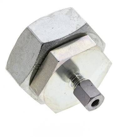 6L & 42L Zink plated Steel Straight Cutting Fitting with Swivel 160 bar NBR O-ring Sealing Cone ISO 8434-1