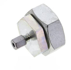 6L & 42L Zink plated Steel Straight Cutting Fitting with Swivel 160 bar NBR O-ring Sealing Cone ISO 8434-1