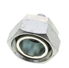 6L & 42L Zink plated Steel Straight Cutting Fitting with Swivel 160 bar NBR O-ring Sealing Cone ISO 8434-1