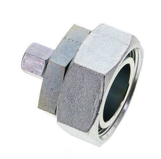 8L & 42L Zink plated Steel Straight Cutting Fitting with Swivel 160 bar NBR O-ring Sealing Cone ISO 8434-1