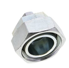 8L & 42L Zink plated Steel Straight Cutting Fitting with Swivel 160 bar NBR O-ring Sealing Cone ISO 8434-1