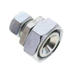 22L & 42L Zink plated Steel Straight Cutting Fitting with Swivel 160 bar NBR O-ring Sealing Cone ISO 8434-1