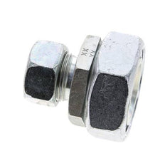 22L & 42L Zink plated Steel Straight Cutting Fitting with Swivel 160 bar NBR O-ring Sealing Cone ISO 8434-1